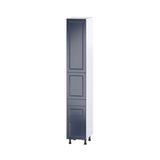 Hugo&Borg Lorette 15-in W x 94.5-in H x 24-in D Navy Blue 5-Drawers Pantry Fully Assembled Cabinet (Recessed Panel Slab Style)