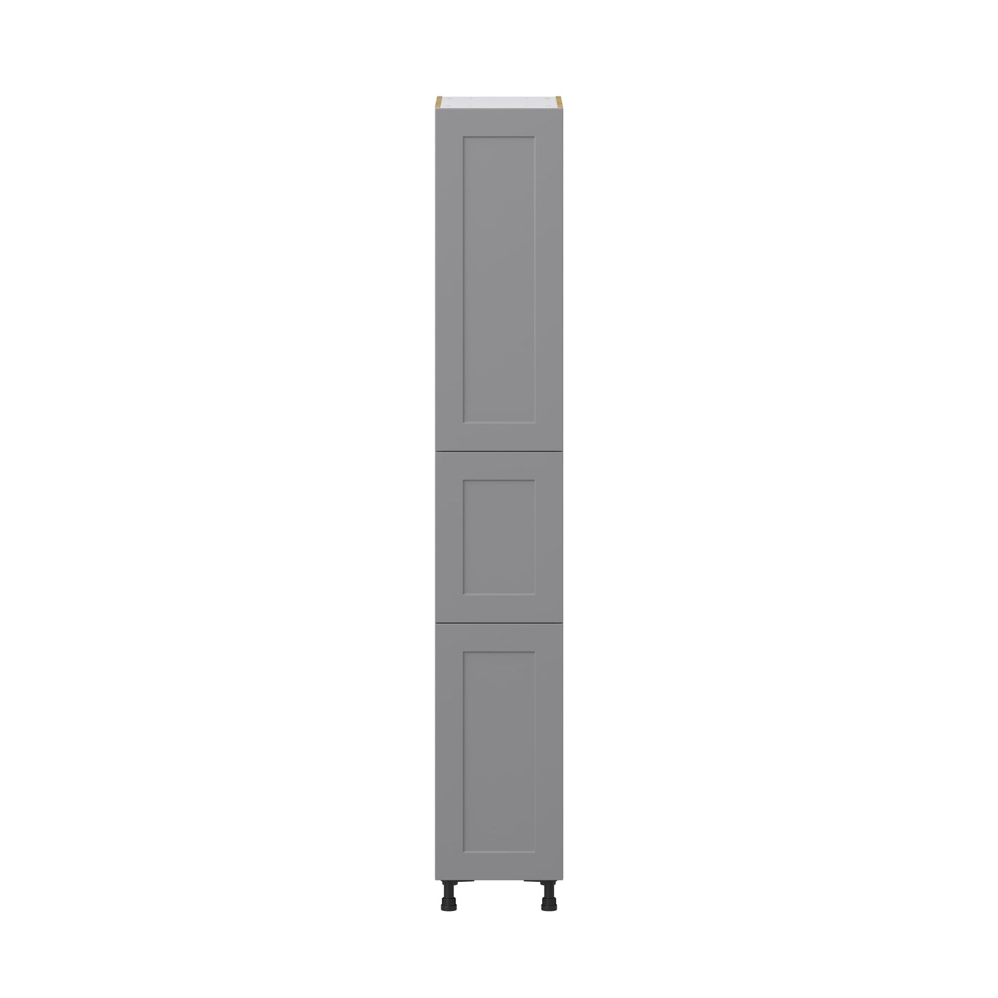 Hugo&Borg Beaumont 15-in W x 94.5-in H x 24-in D Slate Gray Pantry Fully Assembled Cabinet (Recessed Panel Shaker Door Style)