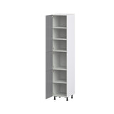 Hugo&Borg Beaumont 18-in W x 94.5-in H x 24-in D Slate Gray Pantry Fully Assembled Cabinet (Recessed Panel Shaker Door Style)