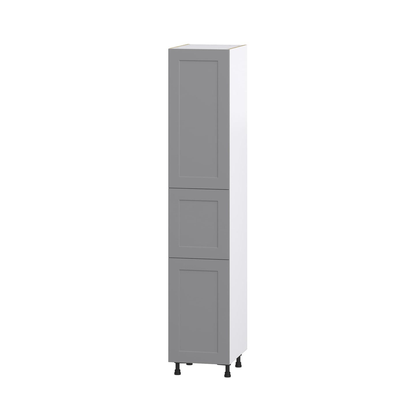Hugo&Borg Beaumont 18-in W x 94.5-in H x 24-in D Slate Gray Pantry Fully Assembled Cabinet (Recessed Panel Shaker Door Style)