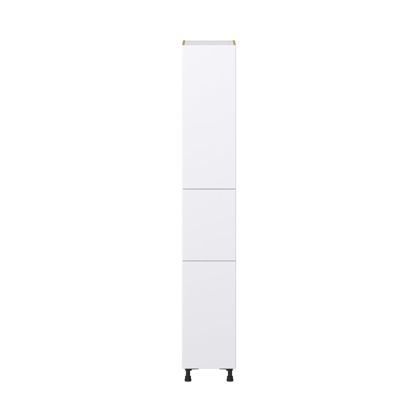 Hugo&Borg Lasalle 15-in W x 94.5-in H x 24-in D Bright White Slab Pantry Fully Assembled Cabinet (Flat Panel Slab Door Style)