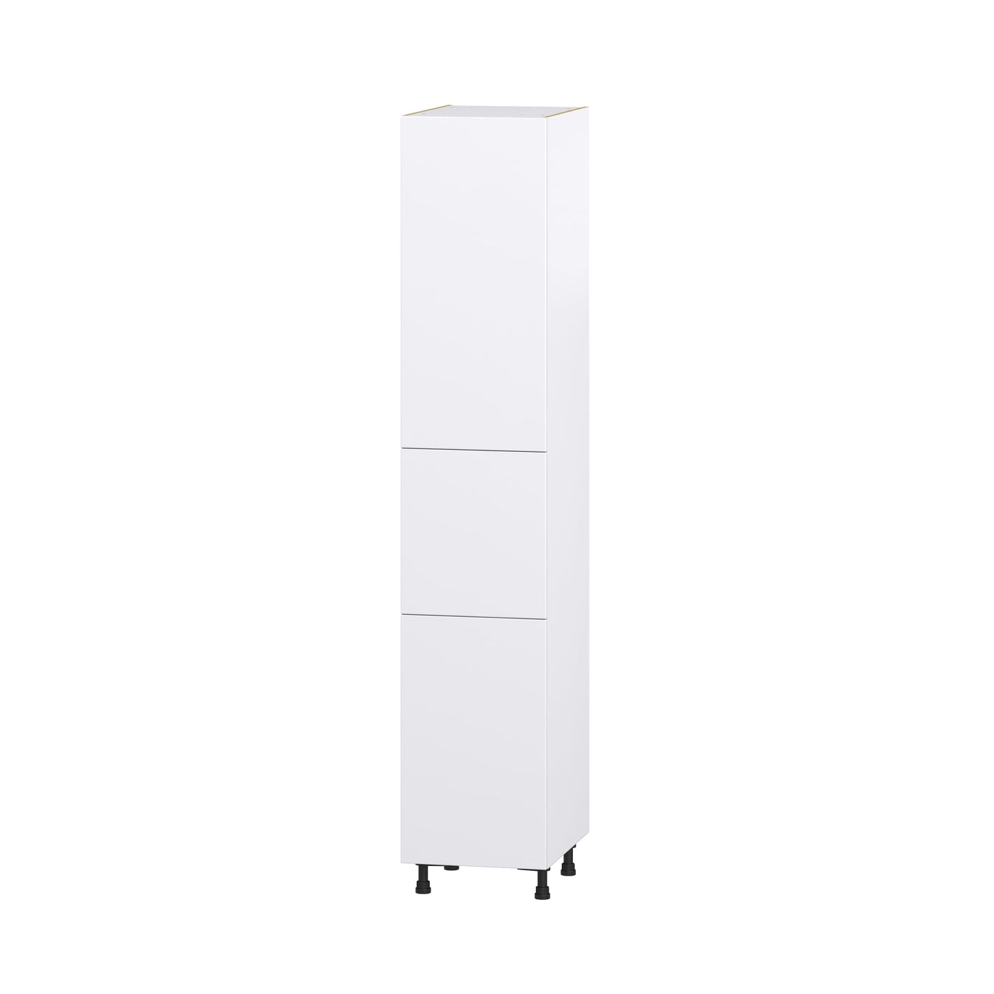Hugo&Borg Lasalle 18-in W x 94.5-in H x 24-in D Bright White Slab Pantry Fully Assembled Cabinet (Flat Panel Slab Door Style)