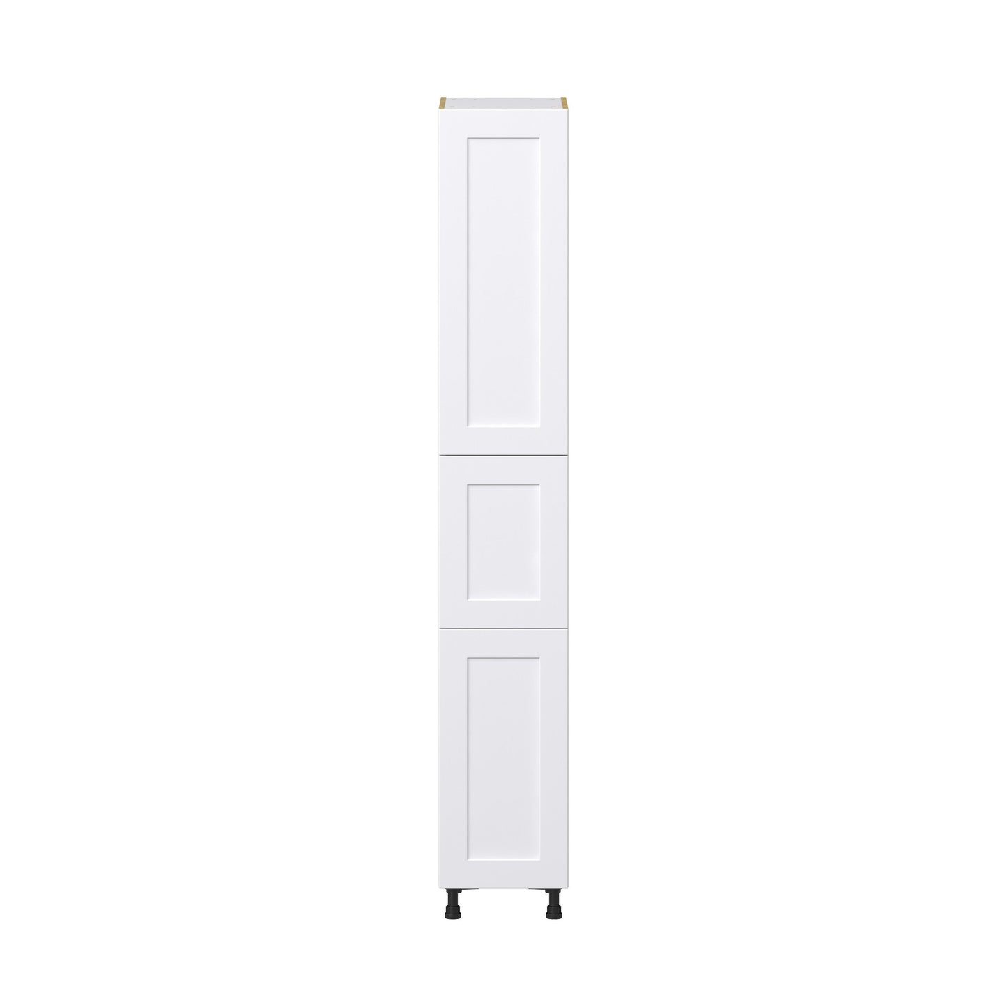Hugo&Borg Jolie 15-in W x 94.5-in H x 24-in D Warm White Pantry Fully Assembled Cabinet (Recessed Panel Shaker Door Style)