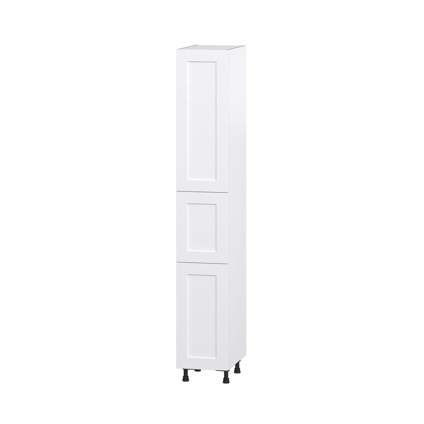 Hugo&Borg Jolie 15-in W x 94.5-in H x 24-in D Warm White Pantry Fully Assembled Cabinet (Recessed Panel Shaker Door Style)