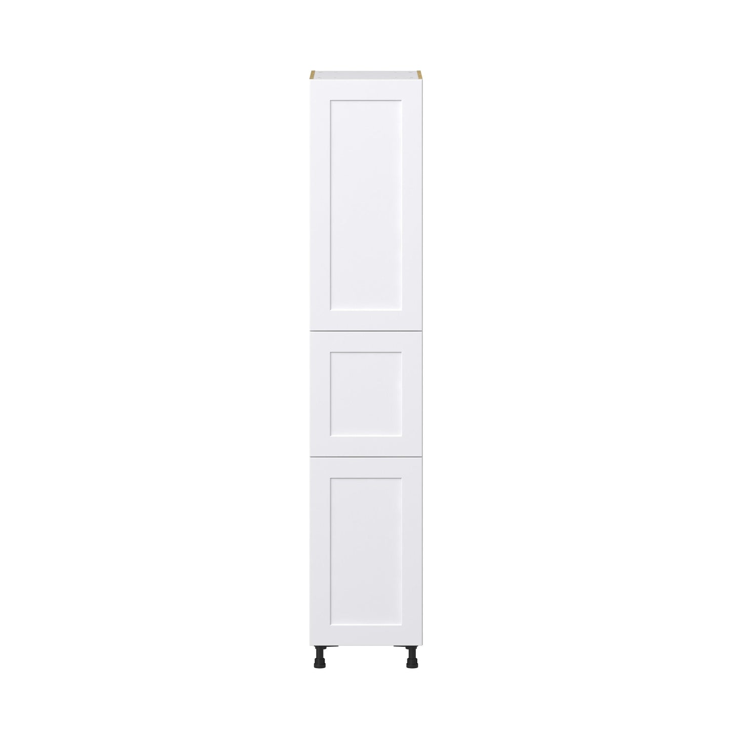 Hugo&Borg Jolie 18-in W x 94.5-in H x 24-in D Warm White Pantry Fully Assembled Cabinet (Recessed Panel Shaker Door Style)