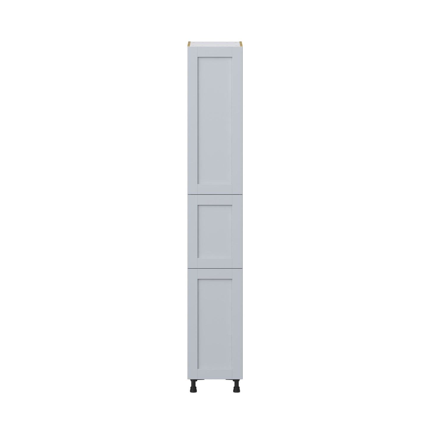 Hugo&Borg Charlesberg 15-in W x 94.5-in H x 24-in D Gray Pantry Fully Assembled Cabinet (Recessed Panel Shaker Door Style)