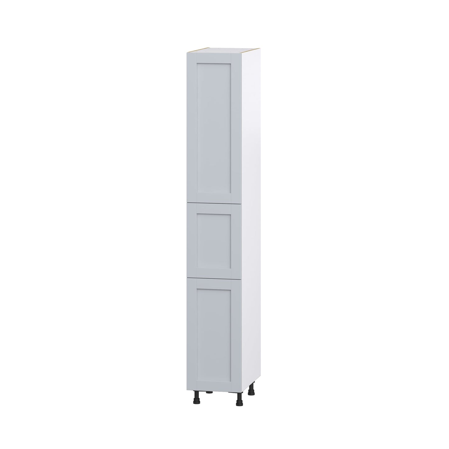 Hugo&Borg Charlesberg 15-in W x 94.5-in H x 24-in D Gray Pantry Fully Assembled Cabinet (Recessed Panel Shaker Door Style)