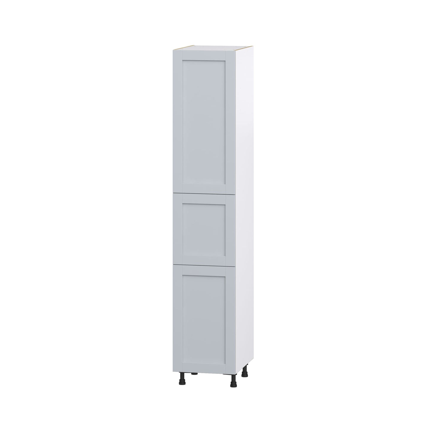 Hugo&Borg Charlesberg 18-in W x 94.5-in H x 24-in D Gray Pantry Fully Assembled Cabinet (Recessed Panel Shaker Door Style)