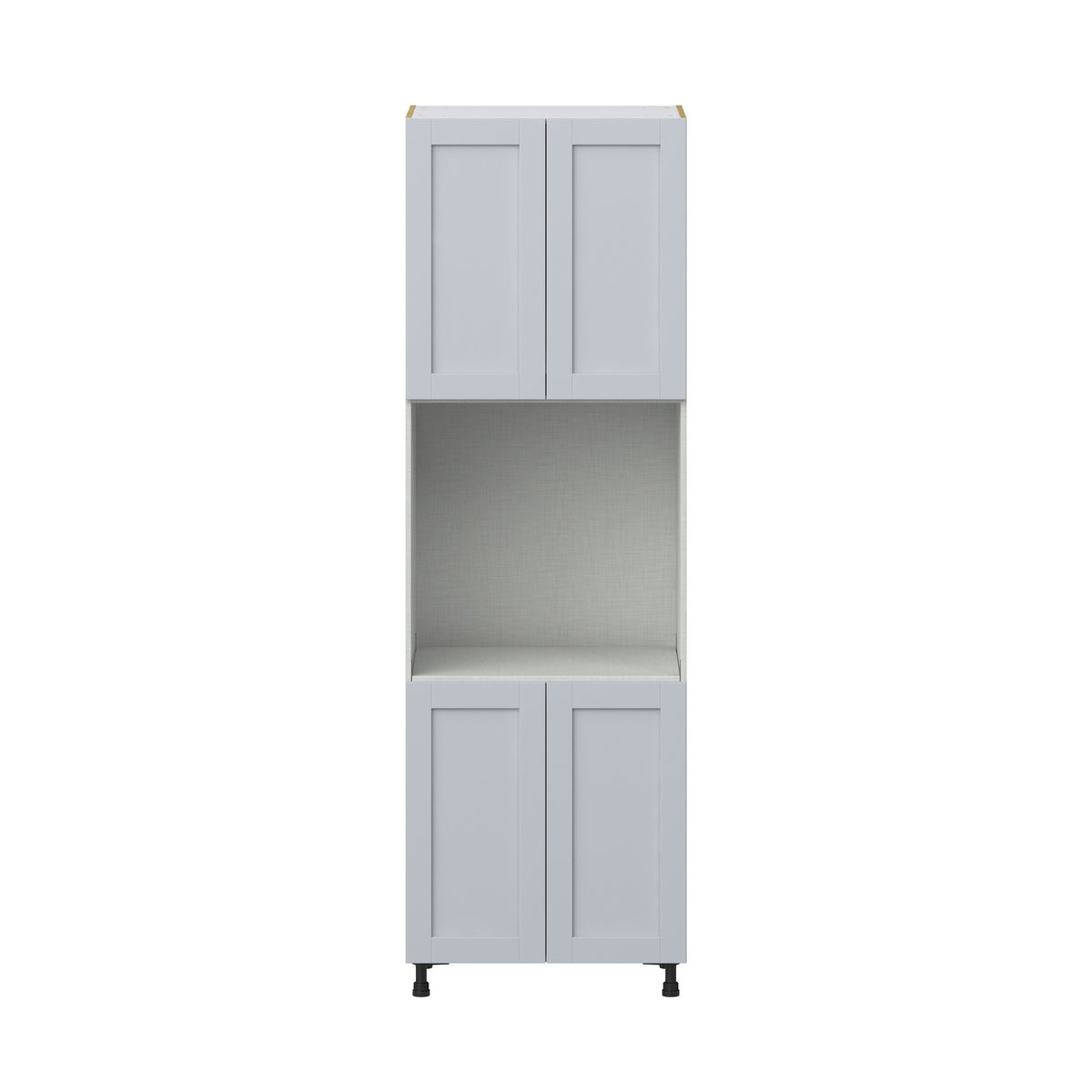 Hugo&Borg Charlesberg 30-in W x 94.5-in H x 24-in D Gray Single Oven Pantry Fully Assembled Cabinet (Recessed Panel Shaker Style)