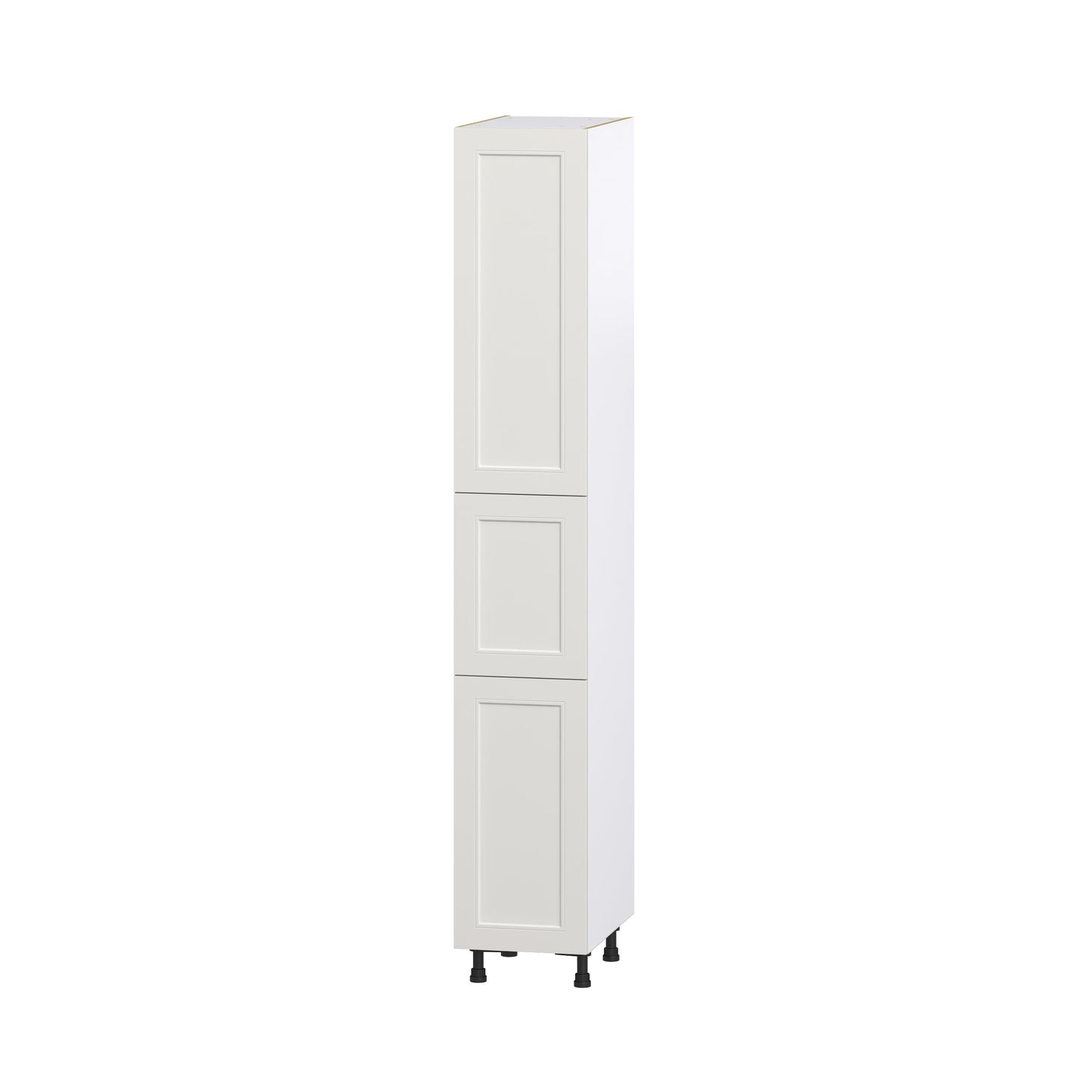 Hugo&Borg Belcourt 15-in W x 94.5-in H x 24-in D Gray Painted Pantry Fully Assembled Cabinet (Recessed Panel Shaker Door Style)