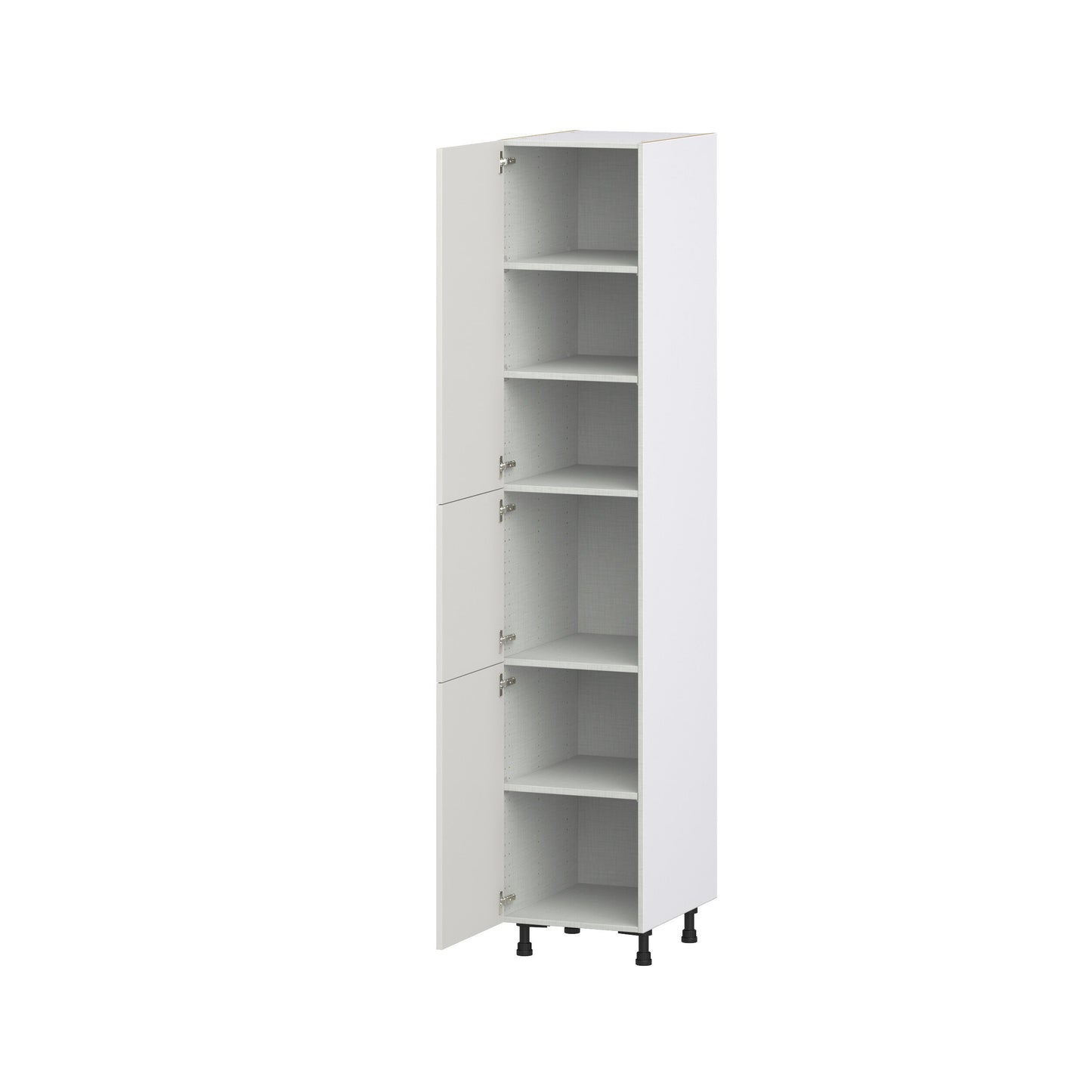 Hugo&Borg Belcourt 18-in W x 94.5-in H x 24-in D Gray Painted Pantry Fully Assembled Cabinet (Recessed Panel Shaker Door Style)