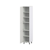 Hugo&Borg Belcourt 18-in W x 94.5-in H x 24-in D Gray Painted Pantry Fully Assembled Cabinet (Recessed Panel Shaker Door Style)