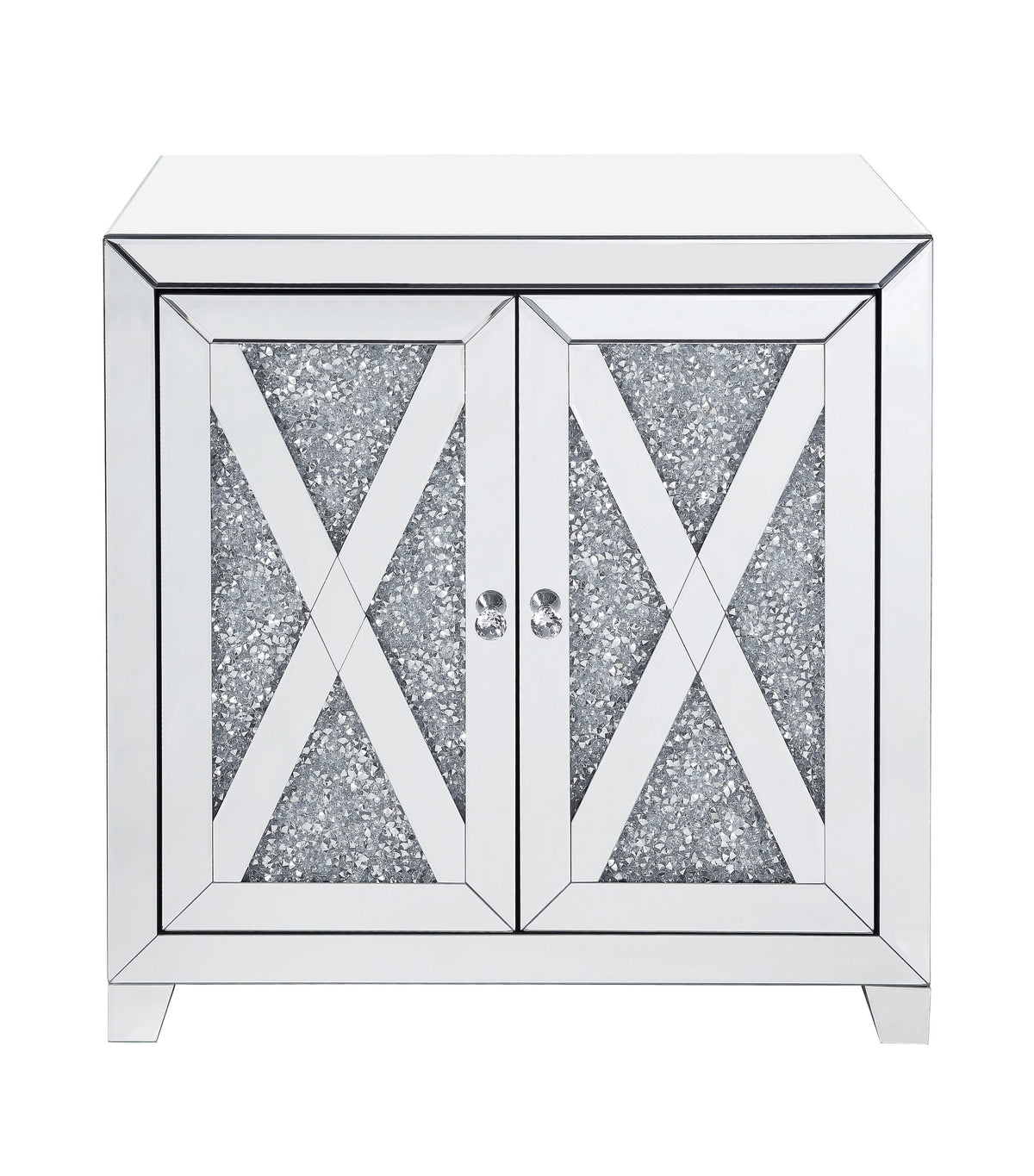 Benzara Silver Accent Chest