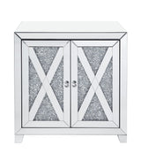 Benzara Silver Accent Chest