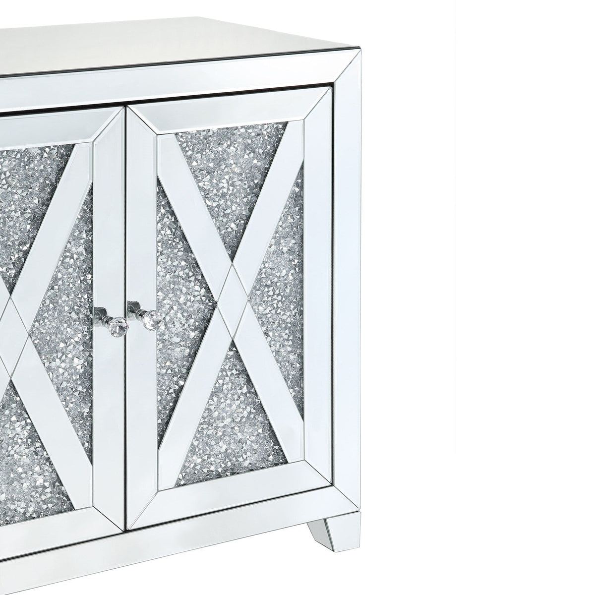 Benzara Silver Accent Chest