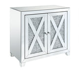 Benzara Silver Accent Chest