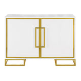 Benzara Contemporary/Modern White Wood China Cabinet with Wine Storage