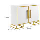Benzara Contemporary/Modern White Wood China Cabinet with Wine Storage