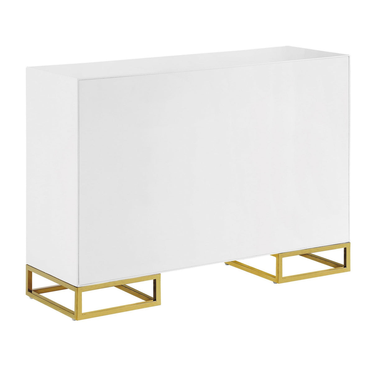 Benzara Contemporary/Modern White Wood China Cabinet with Wine Storage