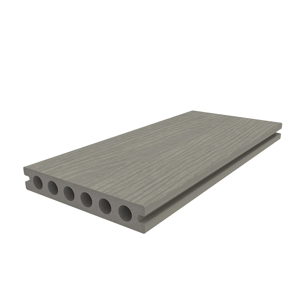 NewTechWood Voyager Hollow Board 1-in x 6-in x 8-ft Roman Antique Grooved Composite Deck Board (49-Pack)