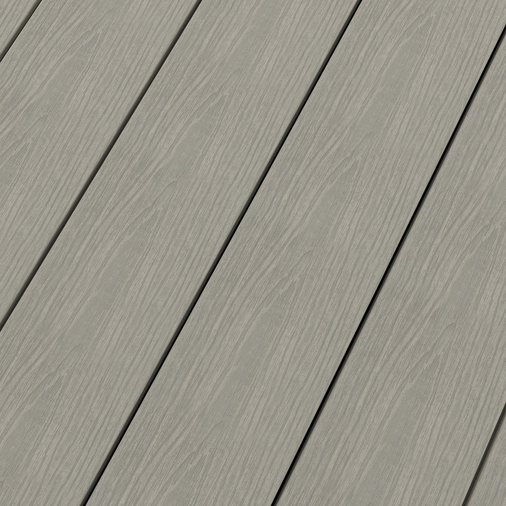 NewTechWood Voyager Hollow Board 1-in x 6-in x 8-ft Roman Antique Grooved Composite Deck Board (49-Pack)