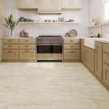 Lucida USA Cream Brown Stone Look 22-mil x 12-in W x 24-in L Waterproof Interlocking Luxury Vinyl Tile Flooring (16-sq ft/ Carton)