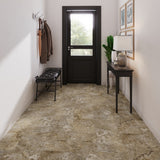 Lucida USA Travertine Brown Stone Look 22-mil x 12-in W x 24-in L Waterproof Interlocking Luxury Vinyl Tile Flooring (16-sq ft/ Carton)