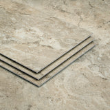 Lucida USA Travertine Brown Stone Look 22-mil x 12-in W x 24-in L Waterproof Interlocking Luxury Vinyl Tile Flooring (16-sq ft/ Carton)