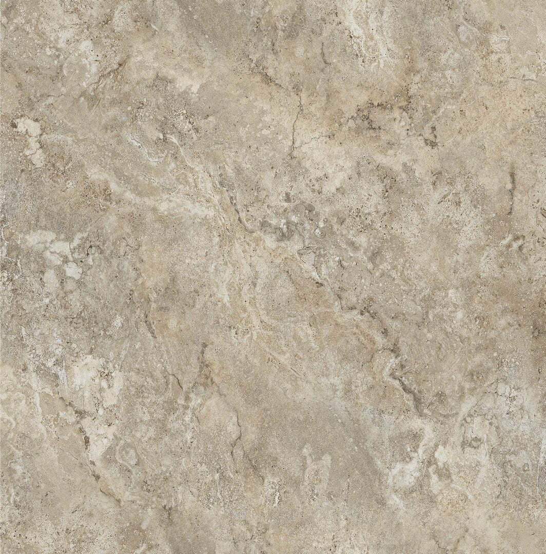 Lucida USA Travertine Brown Stone Look 22-mil x 12-in W x 24-in L Waterproof Interlocking Luxury Vinyl Tile Flooring (16-sq ft/ Carton)
