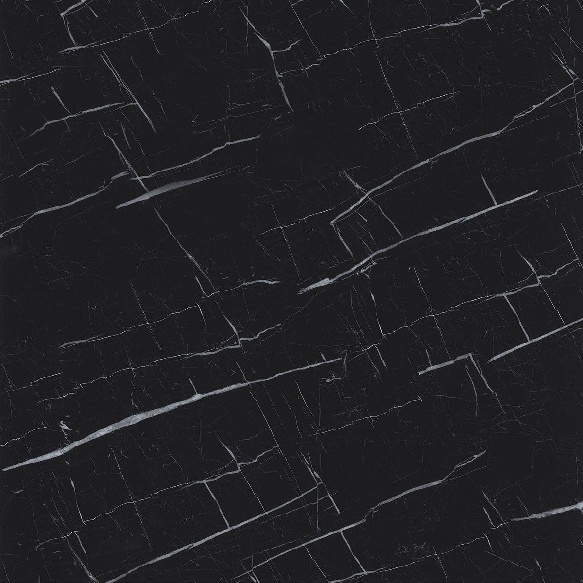 Lucida USA Nero Marquina Black Marble Look 22-mil x 12-in W x 24-in L Waterproof Interlocking Luxury Vinyl Tile Flooring (16-sq ft/ Carton)