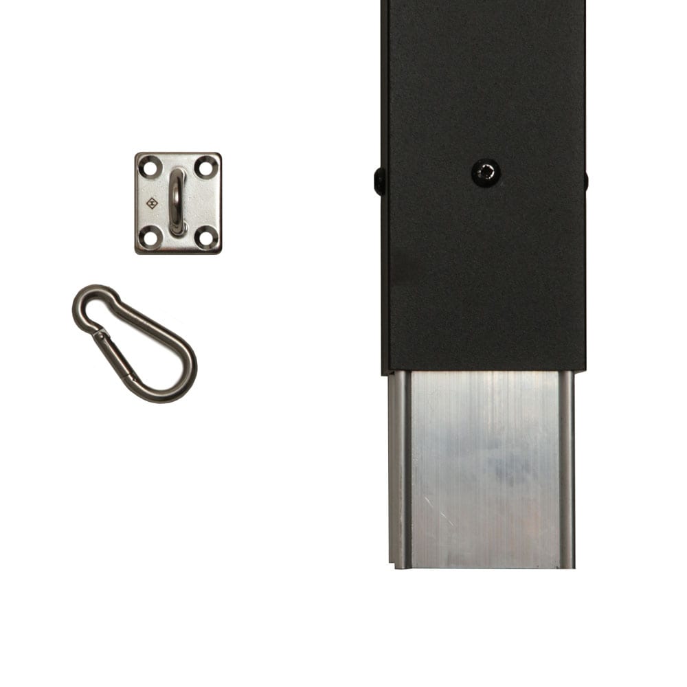 Deckorators ALX 2.5-in x 2.5-in x 6-ft Matte Black Aluminum Deck Post Extension
