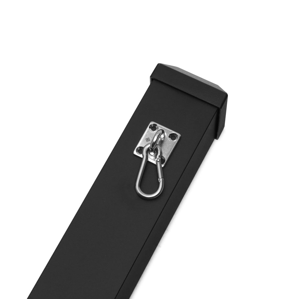 Deckorators ALX 2.5-in x 2.5-in x 6-ft Textured Black Aluminum Deck Post Extension