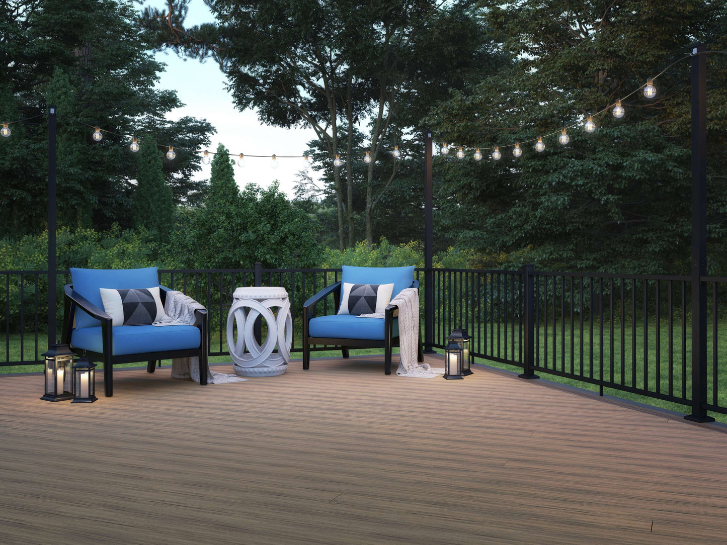 Deckorators ALX 2.5-in x 2.5-in x 6-ft Matte Black Aluminum Deck Post Extension