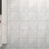 Giorbello Hurricane Silver 24-in x 24-in Glazed Porcelain Stone Look Floor and Wall Tile (12-sq. ft/ Carton)