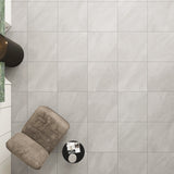 Giorbello (Sample) Gray 6-in x 6-in Matte Porcelain Stone Look Floor and Wall Tile