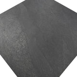 Giorbello Hurricane Black 24-in x 24-in Glazed Porcelain Stone Look Floor and Wall Tile (12-sq. ft/ Carton)