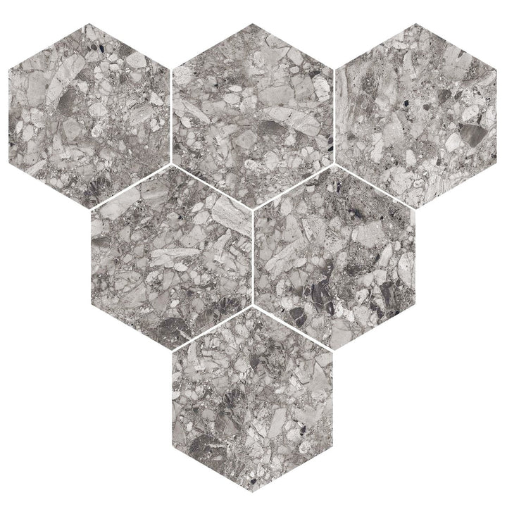 Giorbello Ceppo Gray 10-in x 10-in Glazed Porcelain Stone Look Floor and Wall Tile (17.36-sq. ft/ Carton)