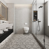 Giorbello (Sample) Gray 10-in x 10-in Matte Porcelain Stone Look Floor and Wall Tile