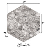 Giorbello Ceppo Gray 10-in x 10-in Glazed Porcelain Stone Look Floor and Wall Tile (17.36-sq. ft/ Carton)