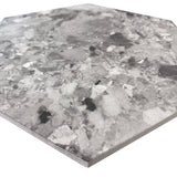 Giorbello (Sample) Gray 10-in x 10-in Matte Porcelain Stone Look Floor and Wall Tile