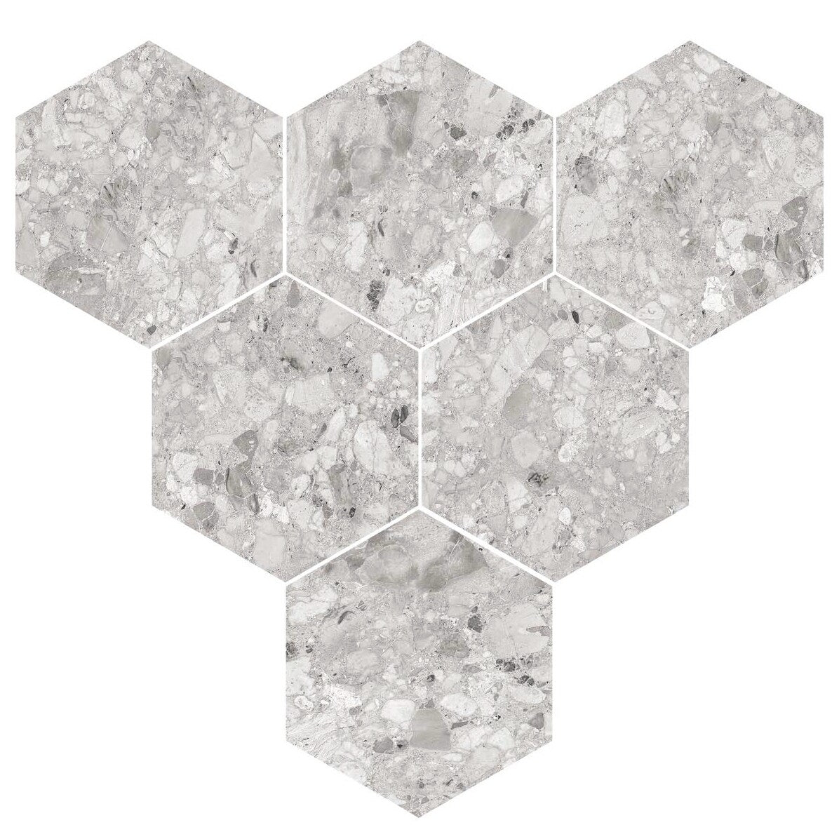 Giorbello Ceppo Silver 10-in x 10-in Glazed Porcelain Stone Look Floor and Wall Tile (17.36-sq. ft/ Carton)