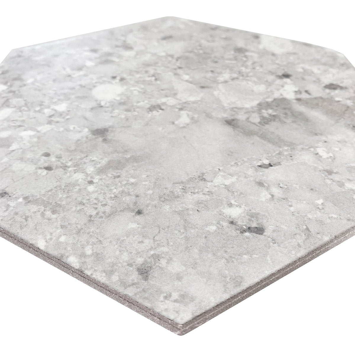 Giorbello Ceppo Silver 10-in x 10-in Glazed Porcelain Stone Look Floor and Wall Tile (17.36-sq. ft/ Carton)