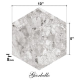 Giorbello Ceppo Silver 10-in x 10-in Glazed Porcelain Stone Look Floor and Wall Tile (17.36-sq. ft/ Carton)