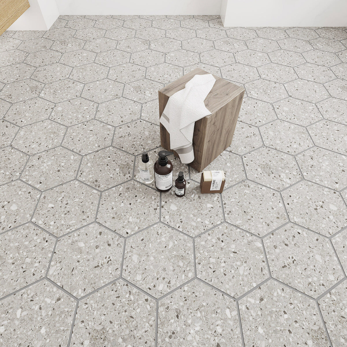 Giorbello Ceppo Silver 10-in x 10-in Glazed Porcelain Stone Look Floor and Wall Tile (17.36-sq. ft/ Carton)