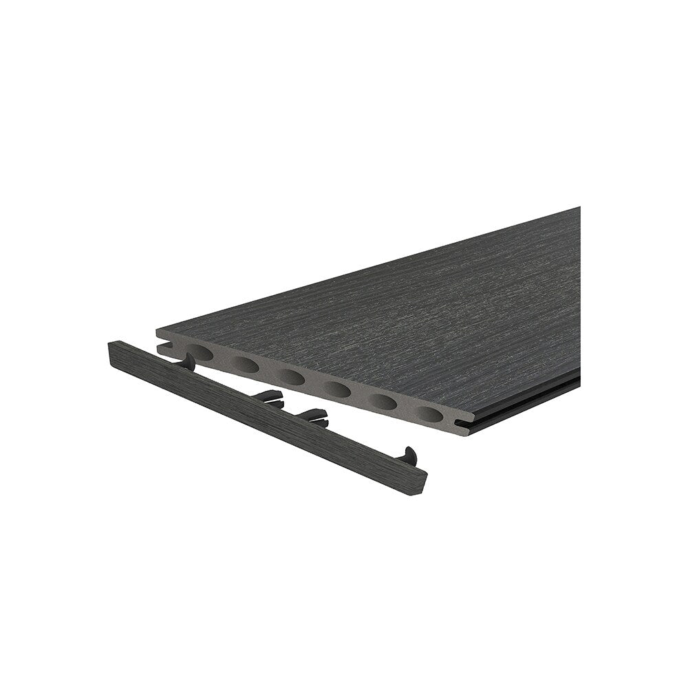 NewTechWood 6-in x 6-in Hawaiian Charcoal Composite Deck End Cap