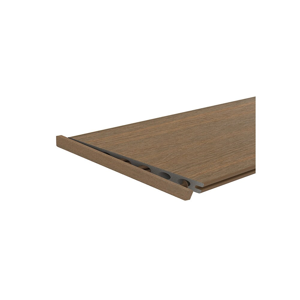 NewTechWood 6-in x 6-in Peruvian Teak Composite Deck End Cap