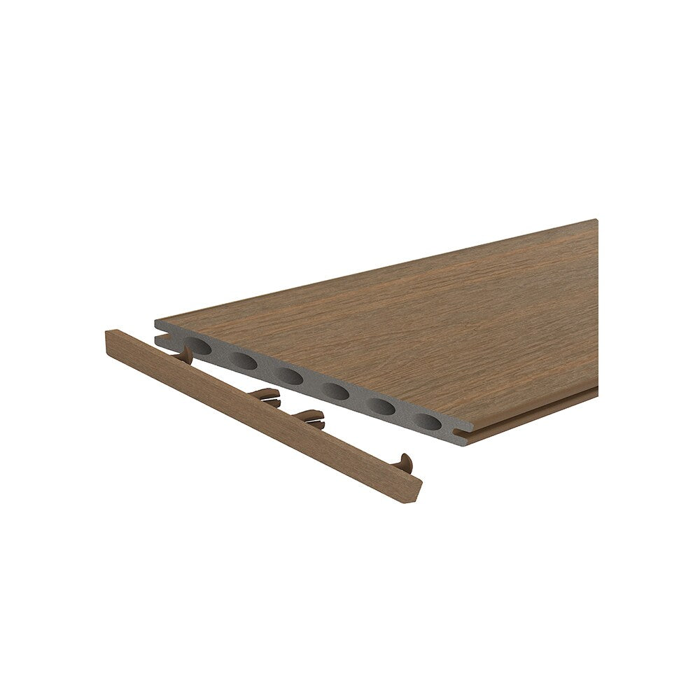 NewTechWood 6-in x 6-in Peruvian Teak Composite Deck End Cap