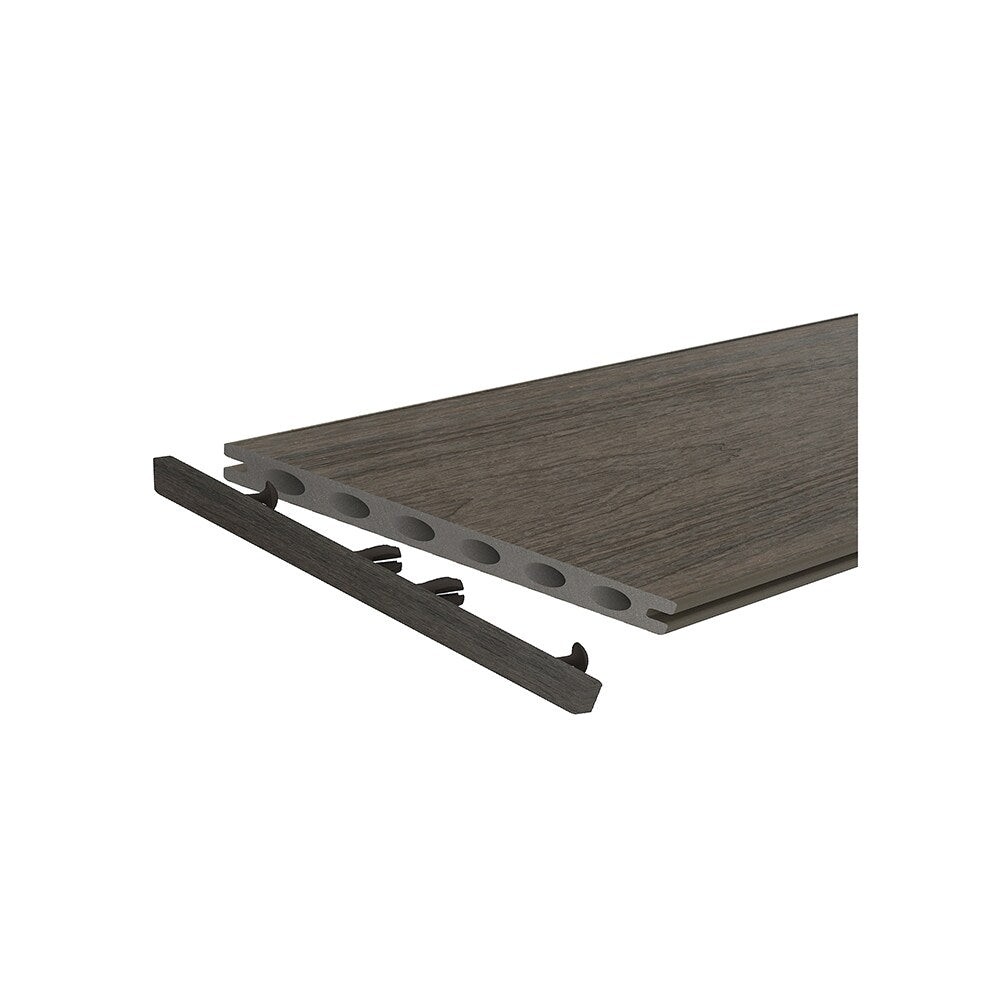NewTechWood 6-in x 6-in Spanish Walnut Composite Deck End Cap