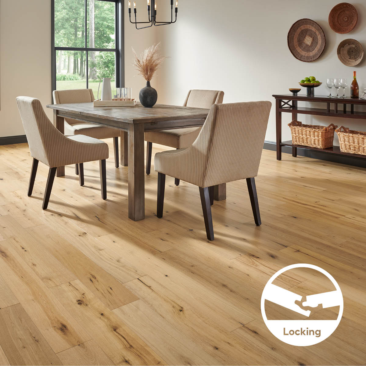 Bruce America's Best Choice Golden Natural White Oak 6-in W x 3/8-in T x Varying Length Wirebrushed Engineered Hardwood Flooring (30.63-sq ft / Carton)