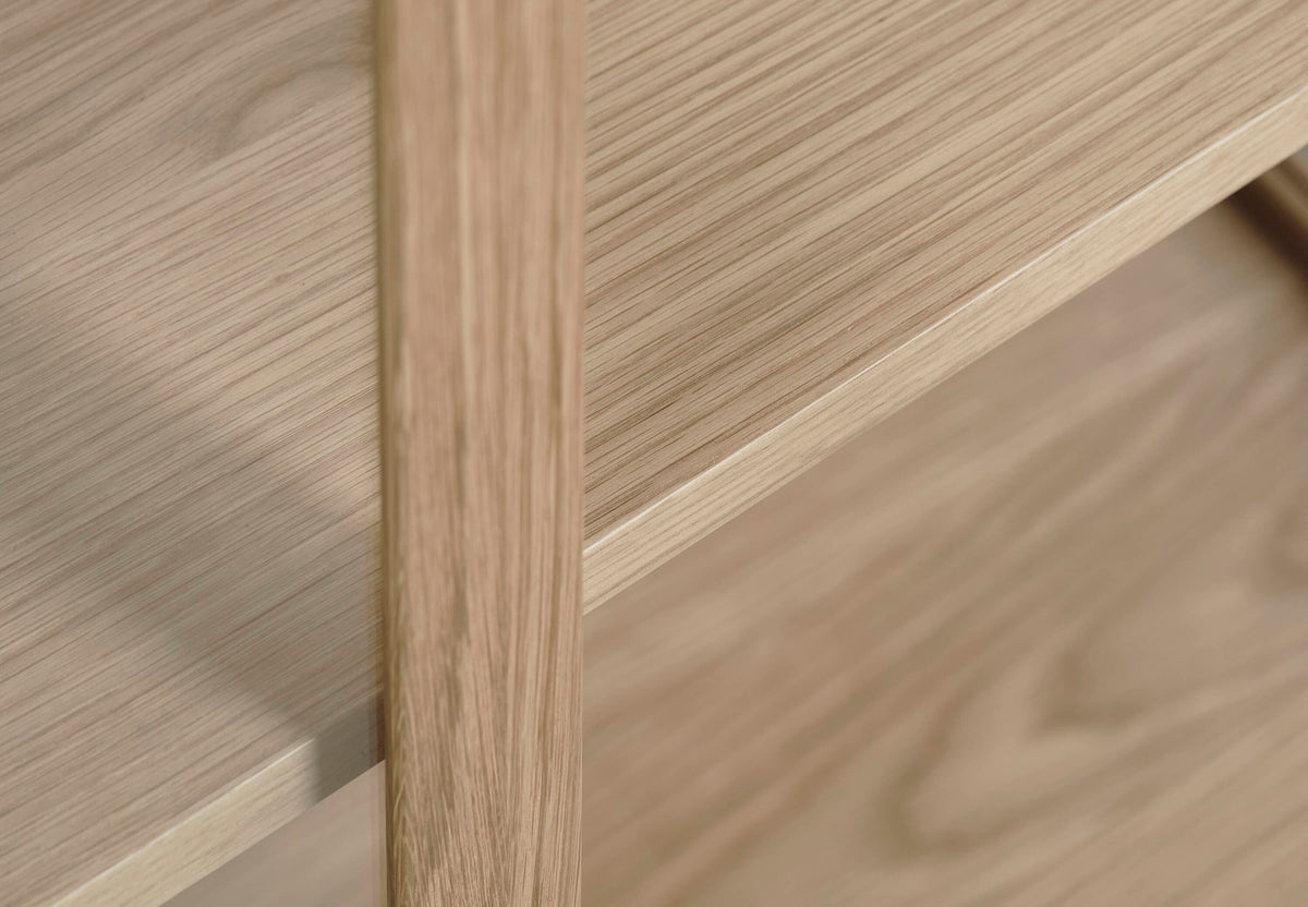 Natural Oak Contemporary/Modern Wood Media Cabinet